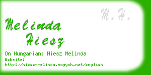 melinda hiesz business card